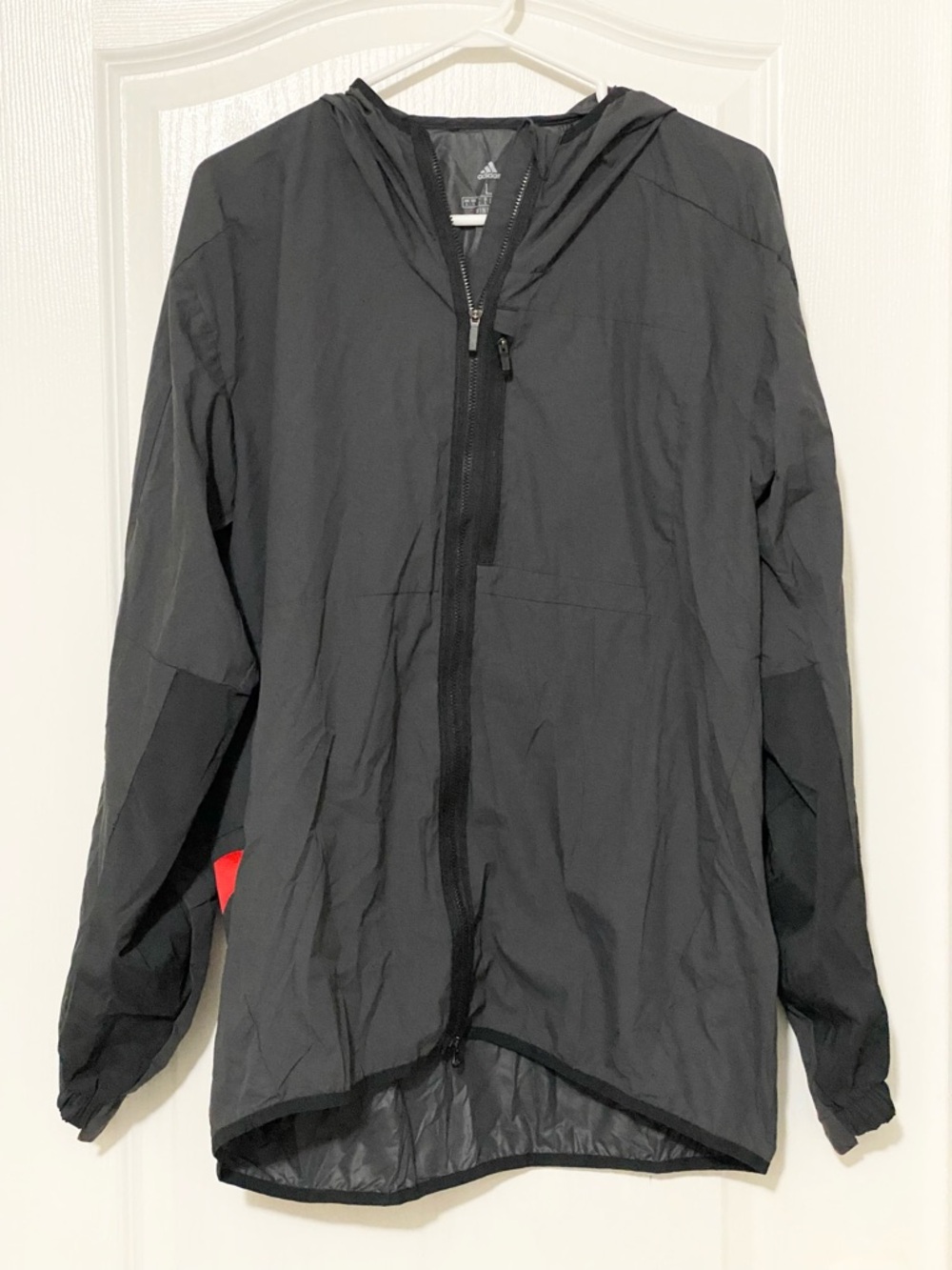 Adidas Men’s Black & Red Five Ten Lightweight Wind Jacket Size L